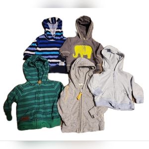 5 Baby Boy's Hooded Jackets